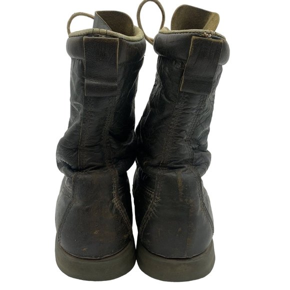 VTG TED WILLIAMS Leather Lace Up Moc Toe Boots Mens Size 8. #30 main image 12